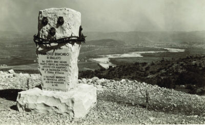 Cippo commemorativo di Francesco Rismondo di Spalato sul Monte San Michele